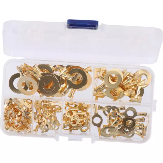 150Pcs M3 M4 M5 M6 M8 M10 Copper Ring Terminal Assortment  Automatic Equipment