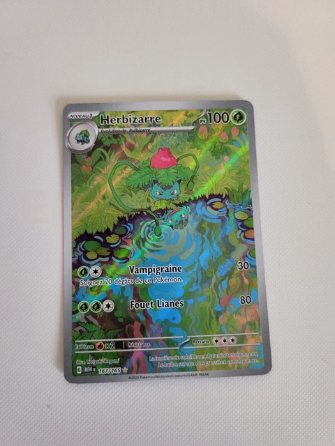 Carte Herbizarre - Illustration rare de Pokémon Écarlate et Violet 151 167/165