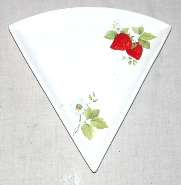 Franco Munari Bassano Triangle Plat - Fraise Motif - Excellent