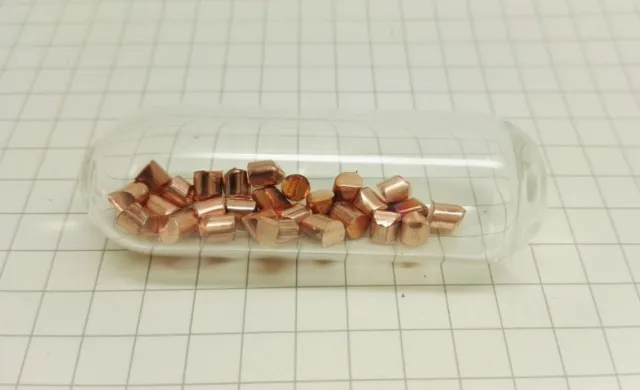 pure copper granules 4N Cu≥99.99% 5g with argon glass bottle #ML62 QL