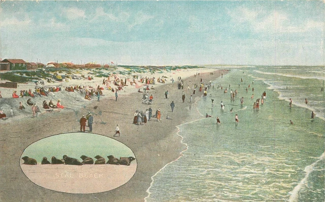 Postcard C-1910 California Los Angeles Seal Beach Rice & Sons 23-12662