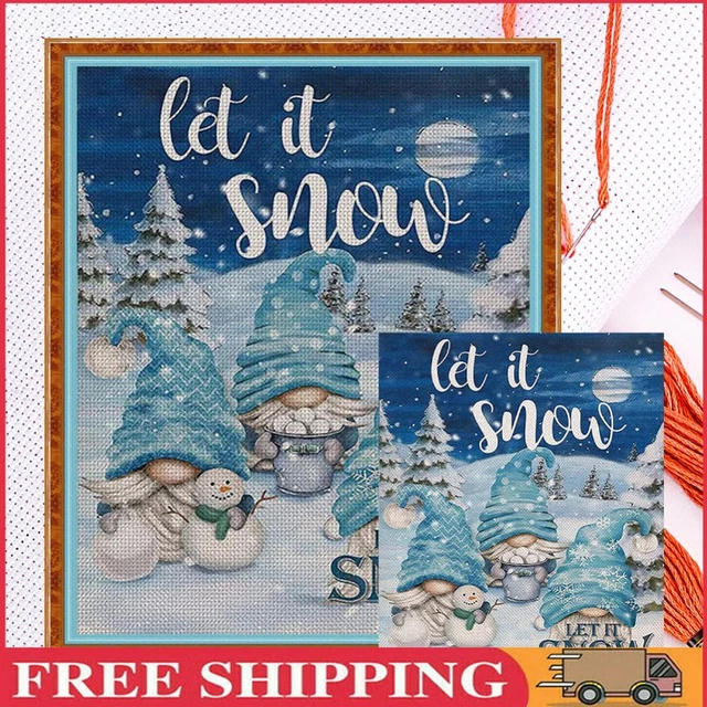 Christmas Goblin Full Cross Stitch 11CT Cotton Thread DIY Counted Embroidery Kit