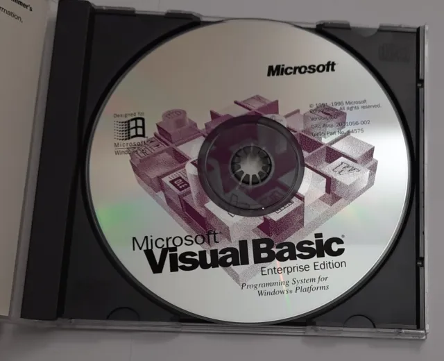 Microsoft Visual Basic 4.0 Enterprise Edition CD-ROM (retro, 1995) 2