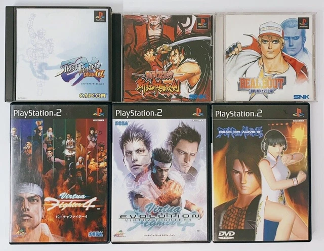 Lot 6 Virtua Fighter4 Samurai Shodown3 Fatal Fury Sony PS1 PS2 NTSC-J F/S