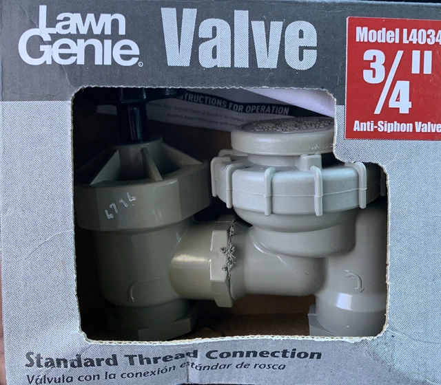 LAWN GENIE 3/4 in. Manual AntiSiphon Thread Valve Sprinkler L4034
