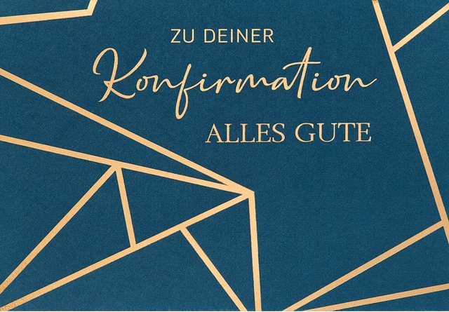 Carterie Privée Kommunionkarte Mit Umschlag – 'Herzlichen Glückwunsch Zu Deiner Kommunion', 11,5x17 Cm, Mit Pailletten