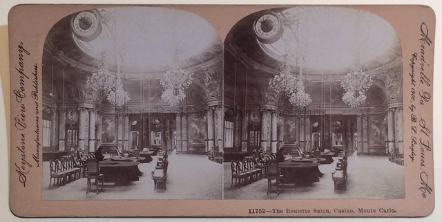 Kasino de Monte-Carlo Monaco photo stereo vintage cittt