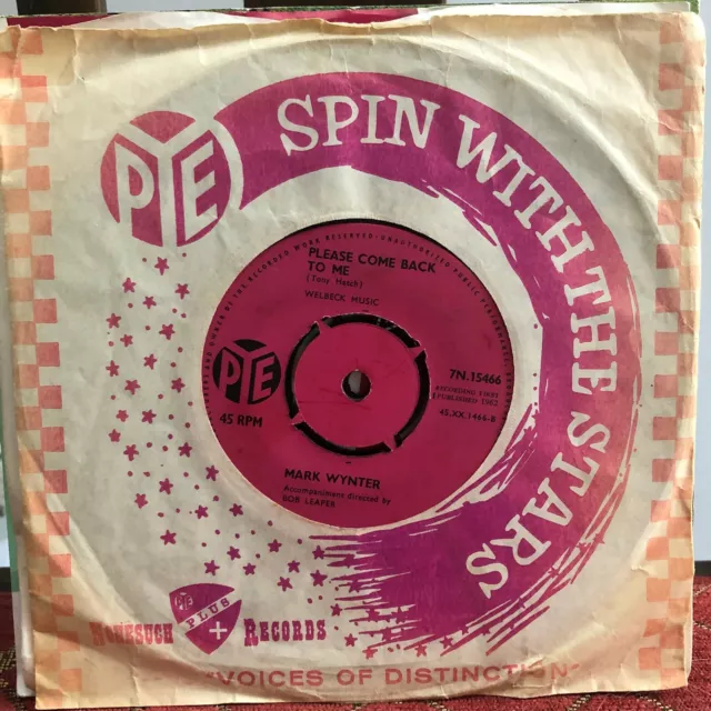 Mark Wynter Venus In Blue Jeans 1962 Vintage Pop 7" vinyl