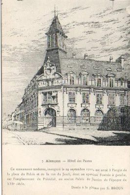 CPA 61 ALENCON  hotel des postes