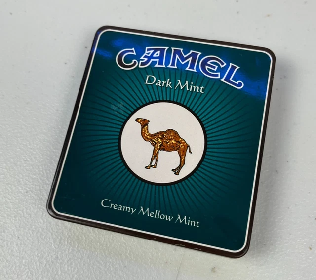 old cigarette box Cigarette Case Box Metal Retro 85mm King Size (18-20 Capacity) Sturdy  Double Sided Spring Clip Open Pocket Holder Vintage Golden