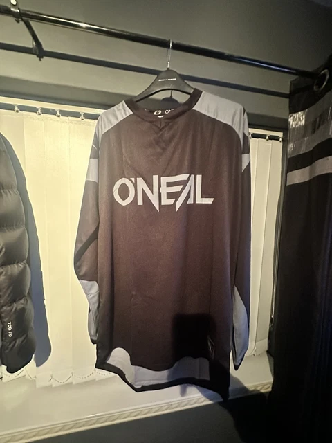 Oneal mens motocross two peice kit medium black and grey