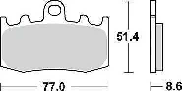 Plaquettes De Frein Kh335 Street Excel Sinter Gold Colour Fits : Bmw R850/1100/1