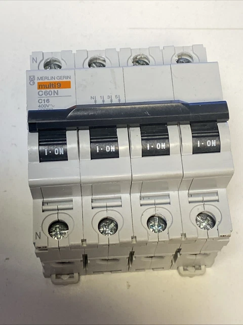 Disjoncteur Différentiel Merlin Gerin 2P 16A 30mA - Type C, Pour Tableau Électrique