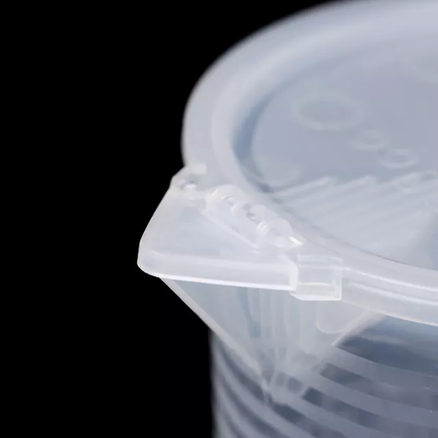 1Pc Plastic Liquid Measuring Cup Jug Pour Spout Surface With Lid Measuring To Le