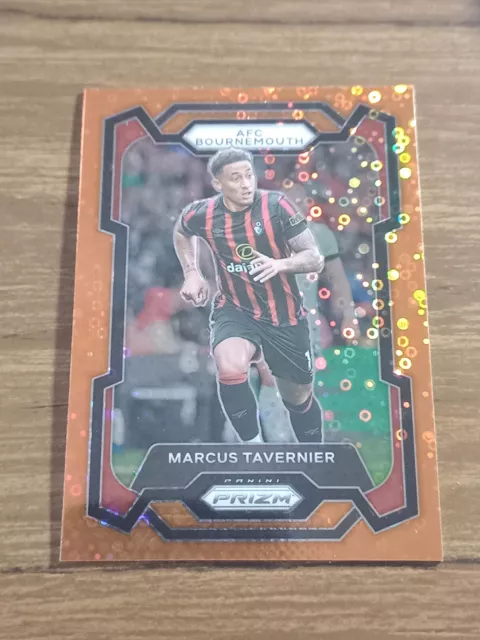 MARCUS TAVERNIER 2023-24 Prizm EPL Orange Breakaway Disco #229 Bournemouth