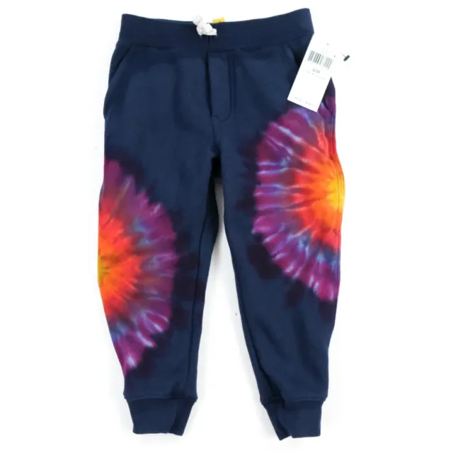 Polo RALPH LAUREN Toddler Blue Cotton Blend FLEECE Sweatpants NWT Custom Tie Dye