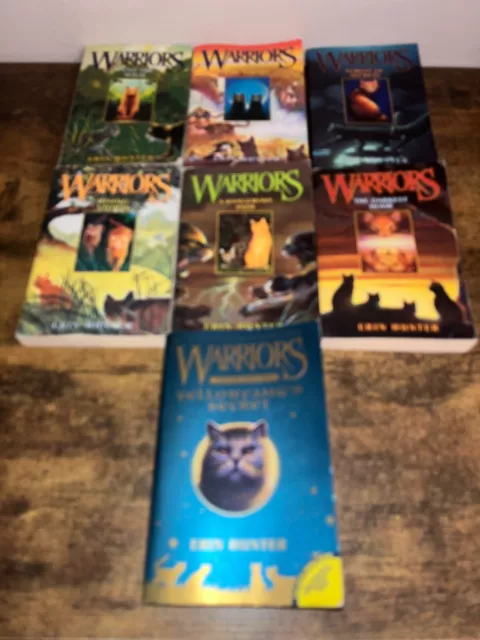 Erin Hunter WARRIORS Series Complete set 6 paperback books 1-6 + 1 Super Edition