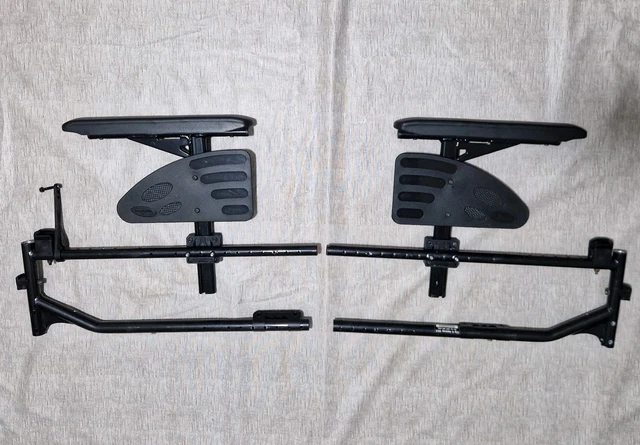 SET X2 INVACARE Action 2 Ng Wheelchair Side Arms Rest and Panel Black £ ...