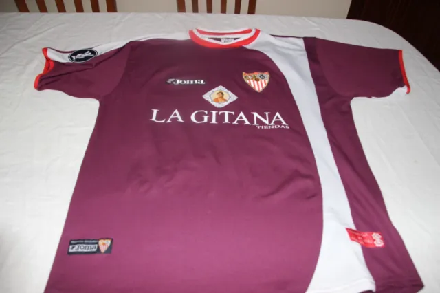 Camiseta Sevilla Fc Urfa Cup Joma T/Xl Publicidad La Gitana 10 Julio Baptista