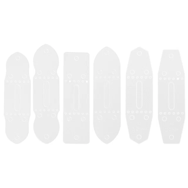4 Gabarits Découpe Géométriques - Matrices De Coupe Cadres Cercle Carré Rectangle Pour Scrapbooking Et Cartes