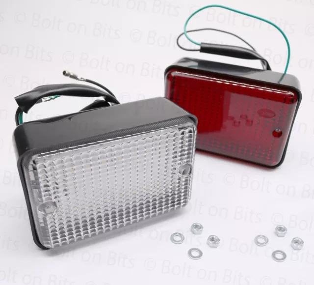LED Land Rover Series Defender Rear Reverse & Fog Lamps/lights  '02 /fix kit