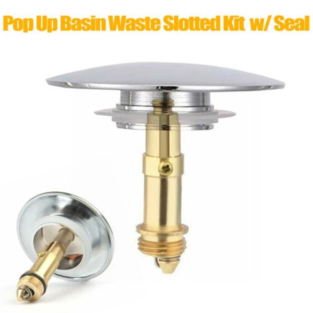 Drain De Lavabo En Or Brossé Avec Couvercle Rond, Vidange Des Eaux