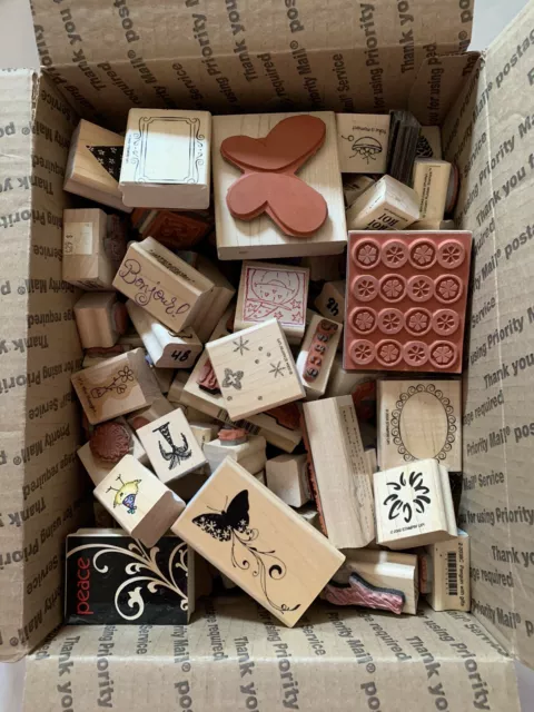 Huge Lot Of Craft Rubber Stamps Lot 2