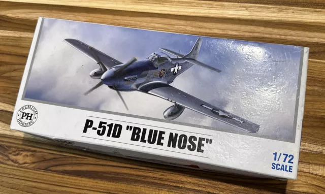 PREMIUM HOBBIES P-51D Blue Nose 1:72 Plastic Model Airplane Kit 126V  $15.99 - PicClick