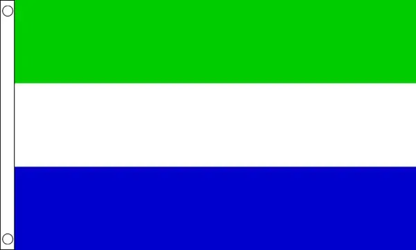 Cortina ataúd bandera nacional de Sierra Leona con envío rápido
