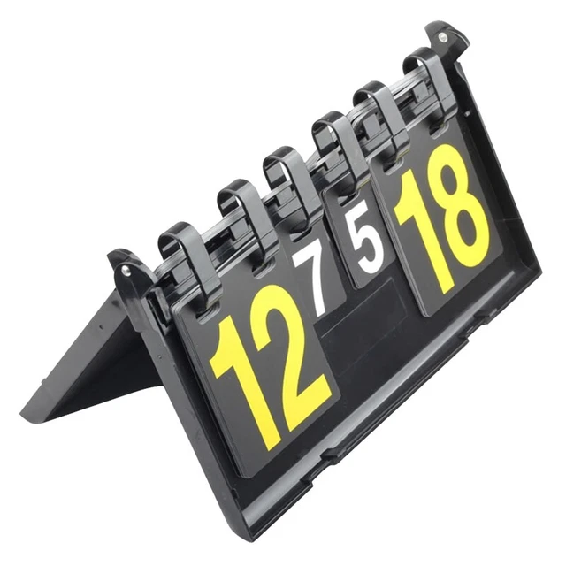 Contapunti, Tabellone Segnapunti, Impermeabile 8,1/11,2/14,4 X 6,5 Pollici, per Lezioni di Educazione Fisica, Arbitro Allenatore, Pong, Calcio, Basket, Pong (tabellone