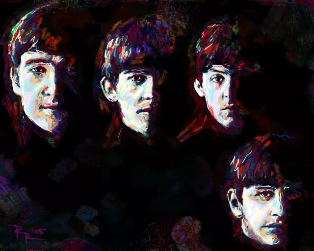 The Beatles Art Print, Beatles Canvas, Lennon, Paul McCartney, Ringo, George