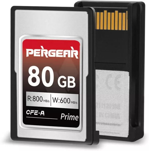 PERGEAR Professional 80GB CFexpress Type A Memory Card for Sony Alpha FX Cameras