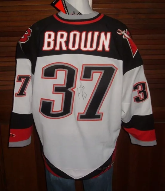 Vintage NHL Buffalo Sabres Curtis Brown Goat Head Jersey 90’s NEW NWT Auto Sz XL 2