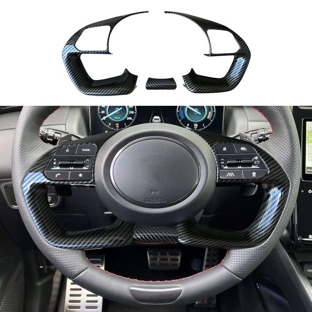 3PC STEERING WHEEL Cover Trim Fit for Hyundai Santa Cruz Tucson 2022