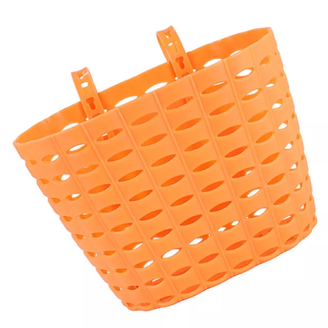 Kids Bike Basket - Plastic Front Handlebar Basket with Adjustable Straps-IF