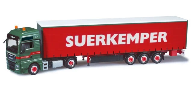 Camion Miniature MAN TGX XXL E6C 4x2 - HERPA 1/87 - Benne CONTAINERDIENST