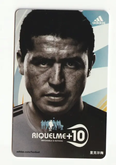 Joan Riquelme 2006 WM Karte WC selten RC Adidas +10 Argentinien Low Pop