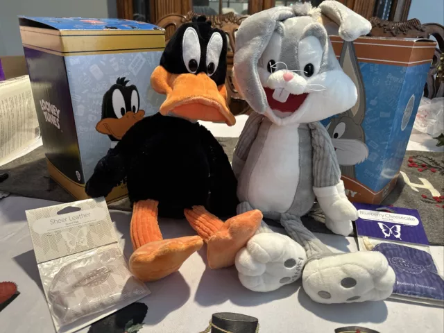 Scentsy Buddy Lot 2 Looney Tunes Bugs Bunny Daffy Duck Plush w/Scent Pack WB New