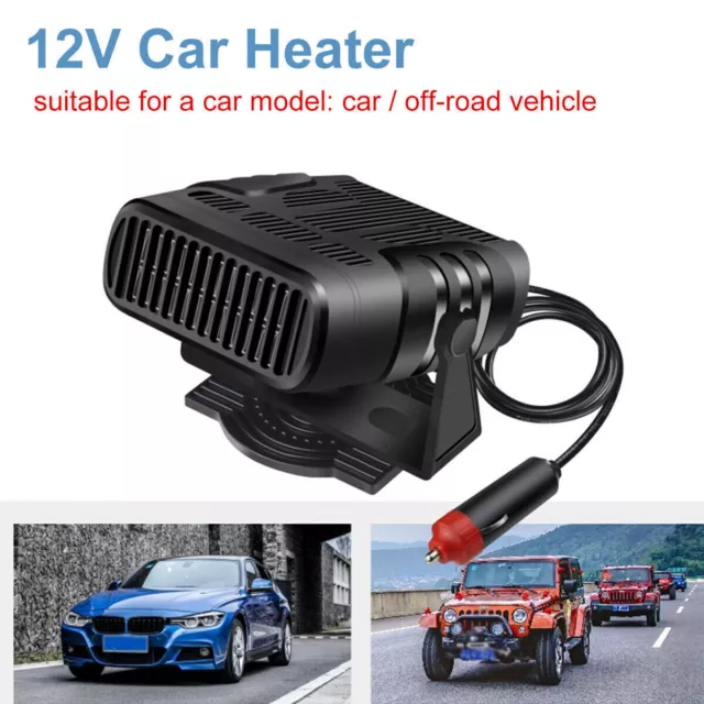 12V 120W Portable Electric Car Heater Heating Fan Defogger Defroster Demister UK