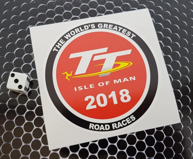 Adesivi Vinile Isola Di Man TT Races - 75mm, Confezione Da 2, Lucidi E Resistente - Foto 7