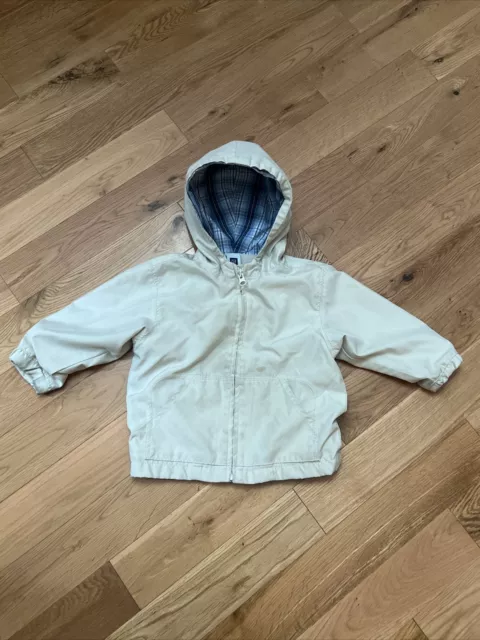 Baby GAP  Tan Hooded Jacket- Toddler 2 years