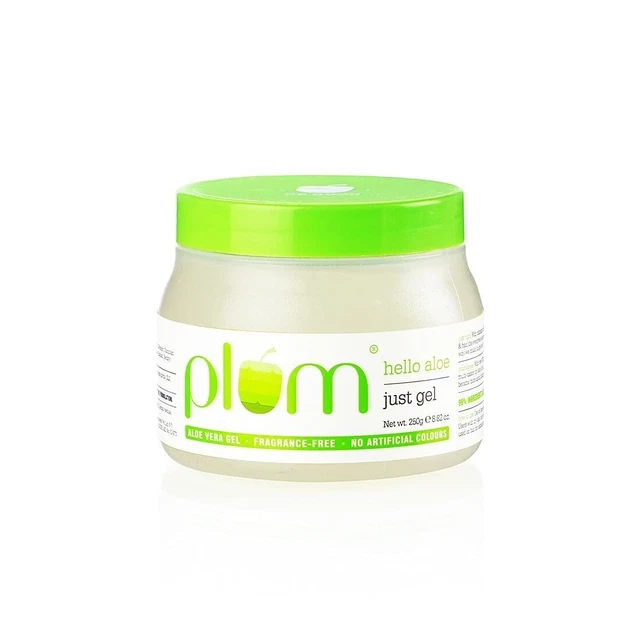 Gel de ciruela Hello Aloe Just | para todos los tipos de piel y cabello | gel de aloe vera 250 g