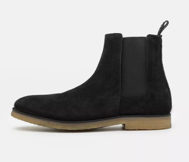 ALLSAINTS RHETT SUEDE Chelsea Boot. Size UK 9 Colour Black