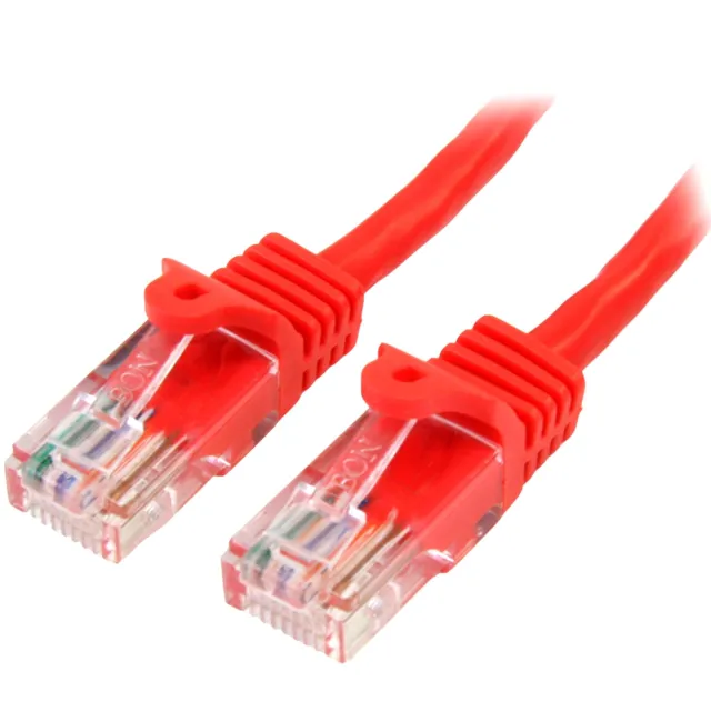 StarTech.com 0.5m Red Cat5e Patch Cable with Snagless RJ45 Connectors - Short Et