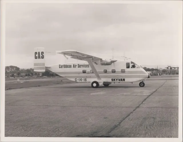 Cas Caribbean Air Services Short Skyvan Original Manufacturers Photo G-14-16