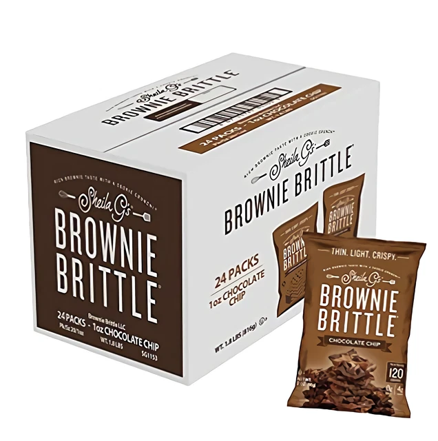 Brownie Brittle Chocolat Puce , Marron, 29.6ml, Paquet De 24