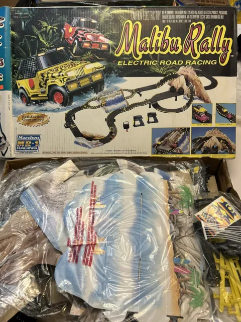 Vintage 1994 Marchon MR-1 Malibu Rally Slot Car Racing Set Open Box