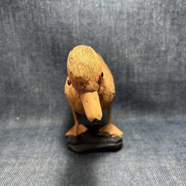 Corn Husk Reed Duck Decoy Standing Hand Made Waterfowl Folk Art Lightweight 2