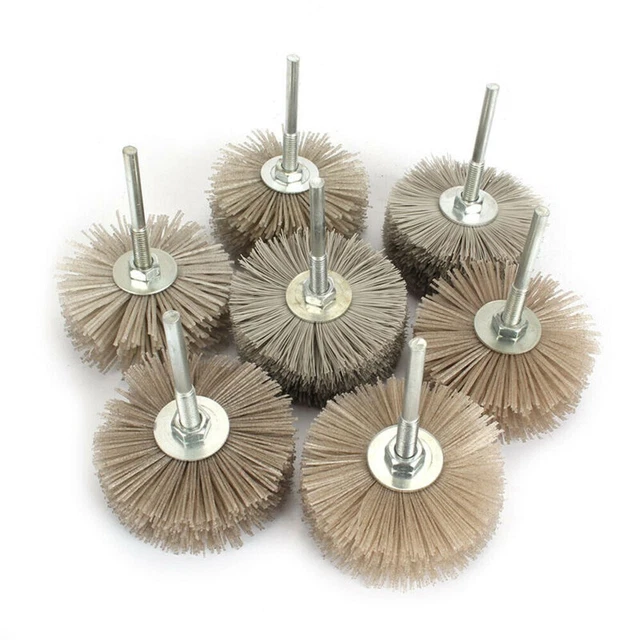 Grinding Wheel Brush Woodwork Buffing Equipment Nylon Polishing Rotary