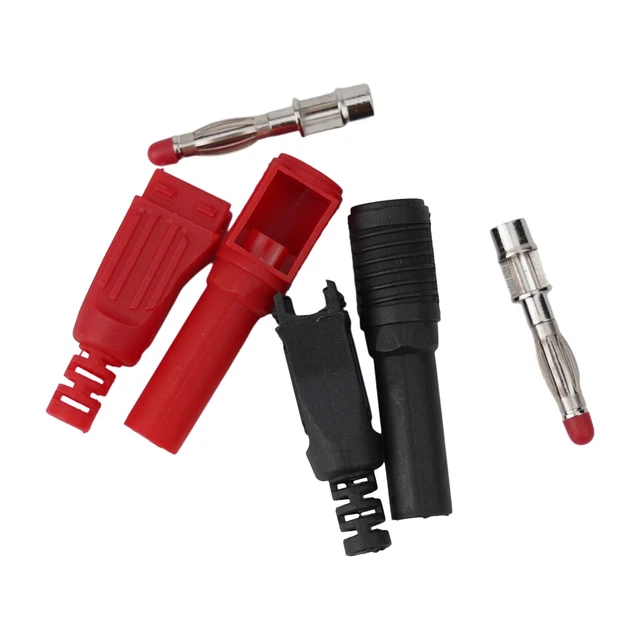 Spina A Banana Con Foro Trasversale, Lamelle Contatto, 4 Mm, Set Di 5 Colori, 10 Pezzi - Foto 12